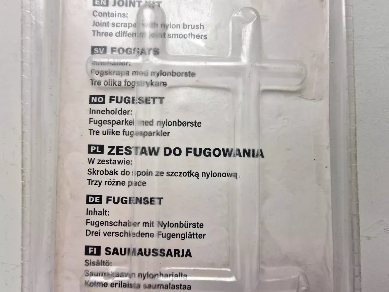 ZESTAW DO FUGOWANIA PŁYTEK GLAZURY 4 CZĘŚCI