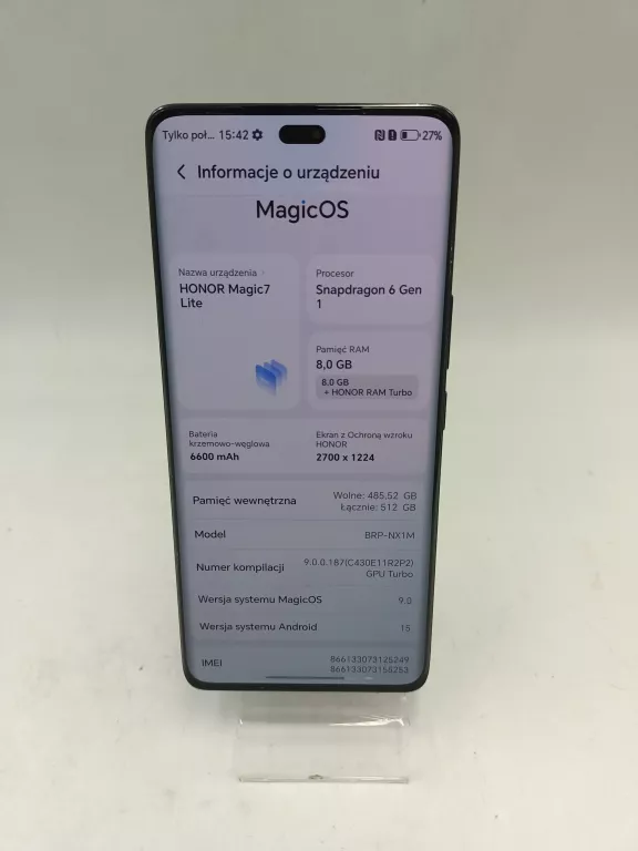 TELEFON HONOR MAGIC 7 LITE 8GB/512GB KOMPLET
