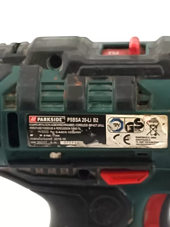 WIERTARKO-WKRĘTARKA PARKSIDE PSBSA 20-LI B2  + ŁADOWARKA + 2X AK