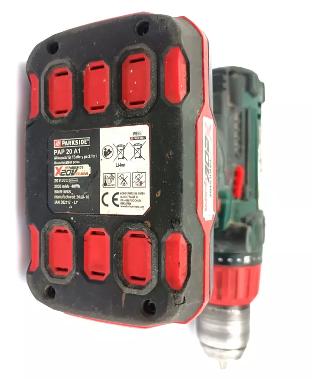 WIERTARKO-WKRĘTARKA PARKSIDE PSBSA 20-LI B2  + ŁADOWARKA + 2X AK