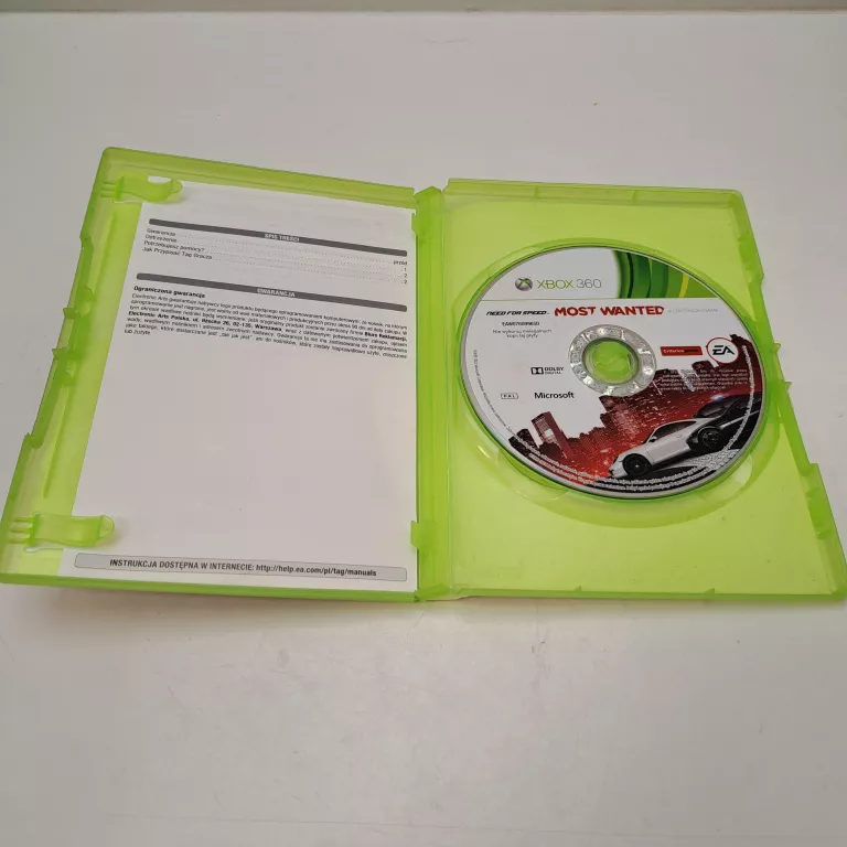 NEED FOR SPEED MOST WANTED (2012) XBOX 360