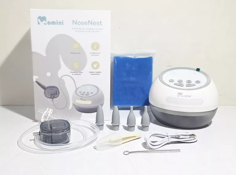 AUTOMATYCZNY ASPIRATOR DO NOSA MOMINI NOSENEST CZYTAJ OPIS!
