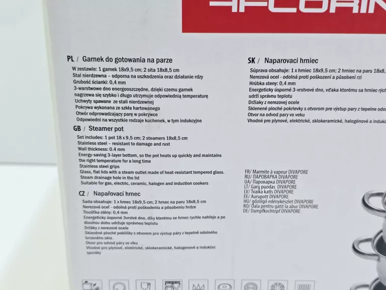 FLORINA GARNEK NIERDZEWNY DO GOTOWANIA NA PARZE 18