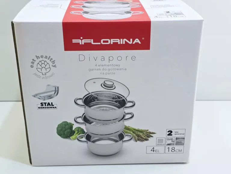 FLORINA GARNEK NIERDZEWNY DO GOTOWANIA NA PARZE 18