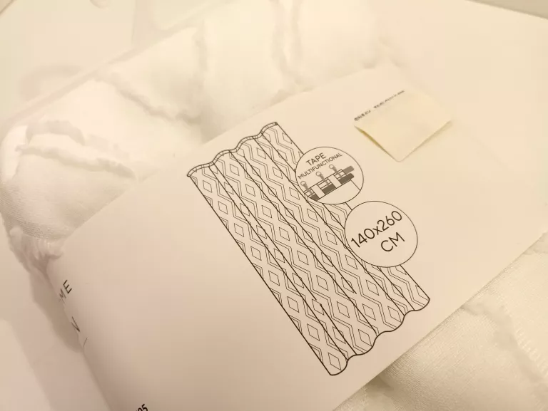 ZASŁONY 2SZT BIAŁE SS2025 7644Z-00X