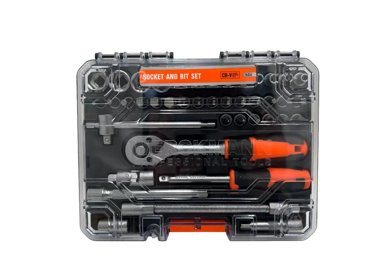 ZESTAW BITÓW I NAKRĘTEK Z GRZECHOTKĄ WERCKMANN 42 ELEMENTY