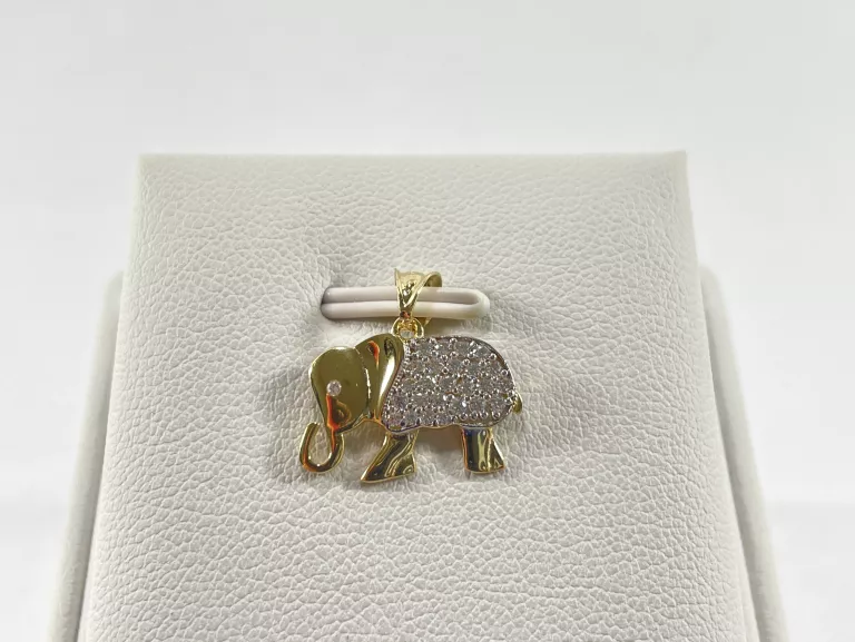 NIENOSZONA ZŁOTA ZAWIESZKA 585 1,20G SŁOŃ