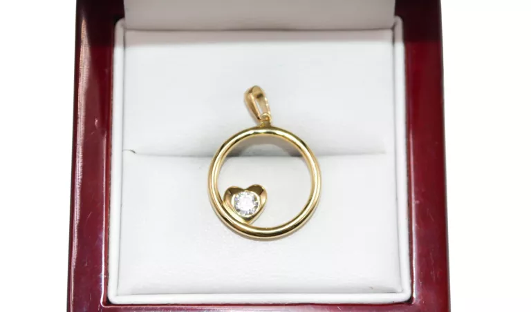 ORYGINALNA ZŁOTA ZAWIESZKA PR. 585 | SERDUSZKO 14K | 1.24G