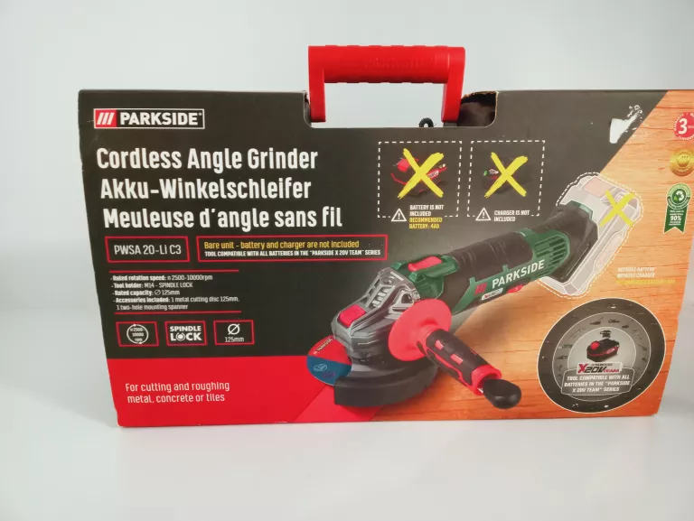 SZLIFIERKA PARKSIDE PWSA 20-LI C3 GWARANCJA 2 LATA
