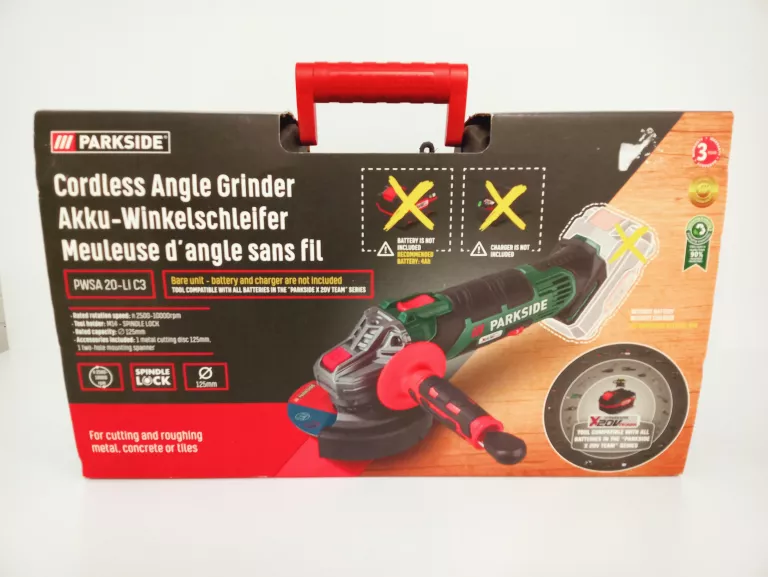 SZLIFIERKA PARKSIDE PWSA 20-LI C3 GWARANCJA 2 LATA