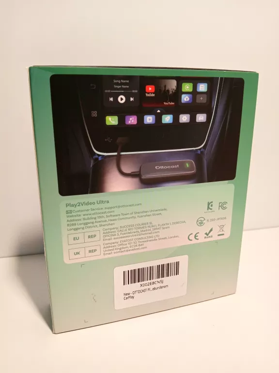 OTTOCAST PLAY2VIDEO ULTRA – BEZPRZEWODOWY CARPLAY/ANDROID AUTO ALL-IN-1