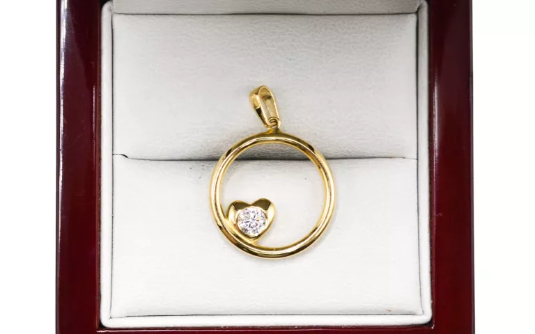 ORYGINALNA ZŁOTA ZAWIESZKA PR. 585 | SERDUSZKO 14K | 1.24G