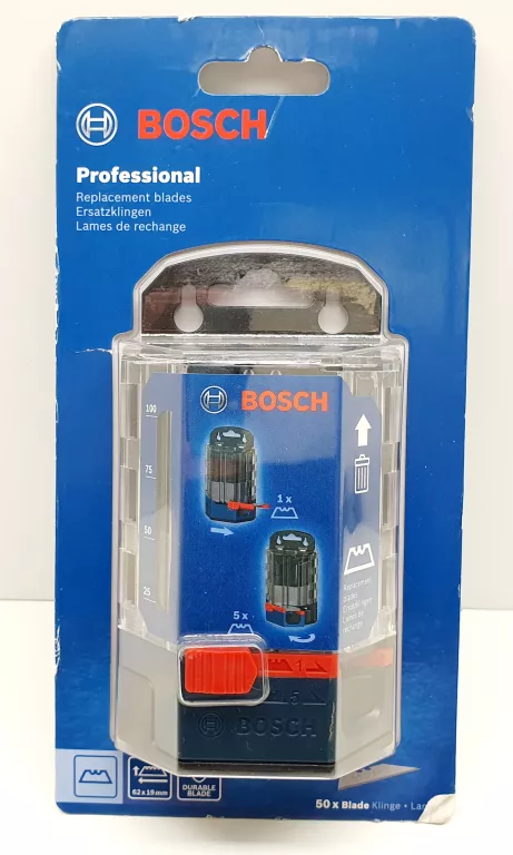 50 NOŻYKÓW OSTRZY TRAPEZOWYCH Z MAGAZYNKIEM BOSCH