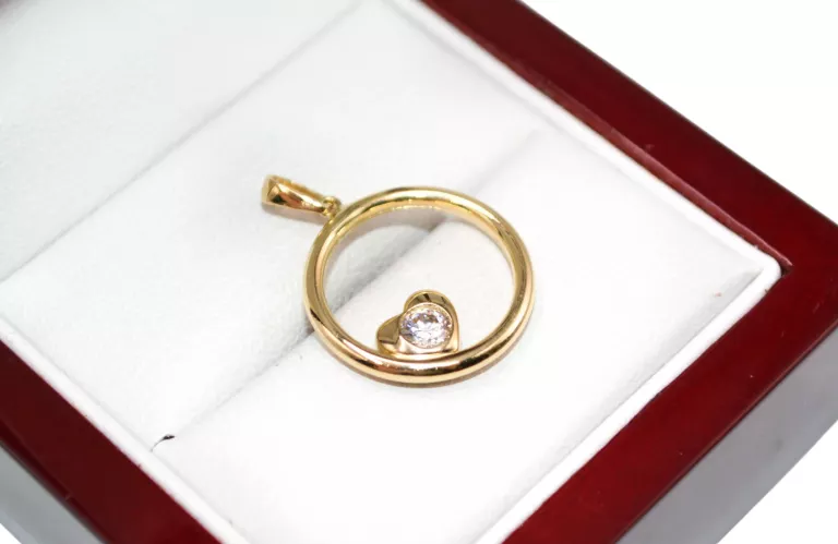 ORYGINALNA ZŁOTA ZAWIESZKA PR. 585 | SERDUSZKO 14K | 1.24G