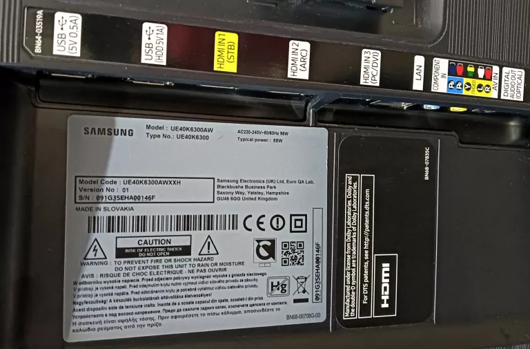 SAMSUNG 40' FULL HD UE40K6300  SMART TV