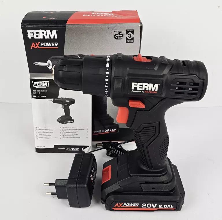 WKRĘTARKA AKUMULATOROWA FERM AX-POWER CDM1191 20