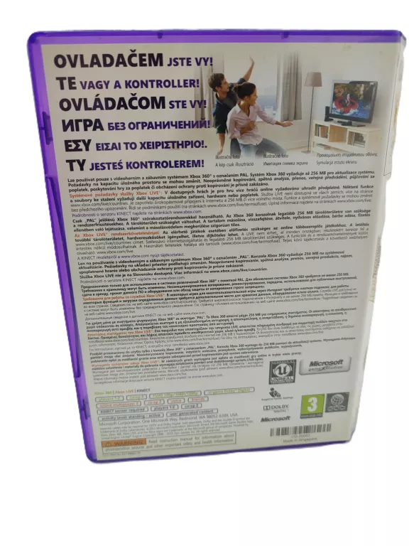 KINECT ADVENTURES XBOX 360 PO POLSKU DLA DZIECI KINECT