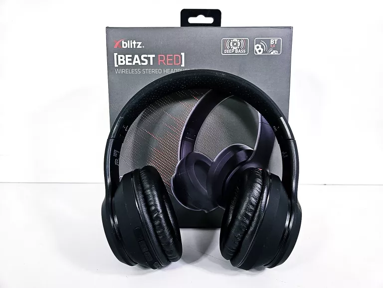SŁUCHAWKI BEZPRZEWODOWE XBLITZ BEAST RED / KOMPLET