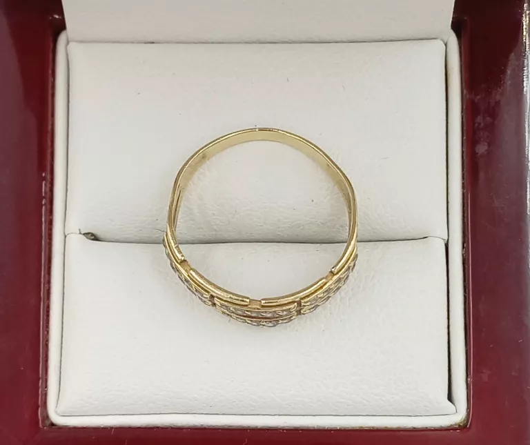 PIERSCIONEK Z KAMIENIAMI 14K./15R./2G.