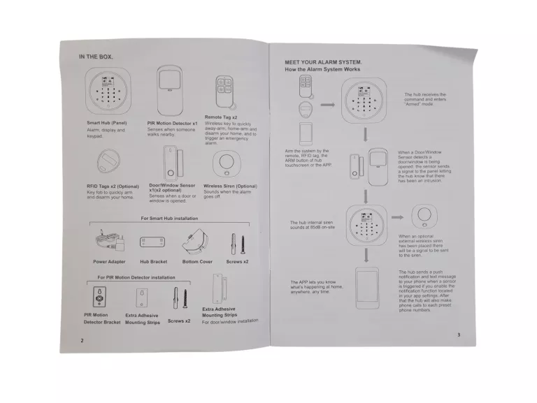TECPEAK BEZPRZEWODOWY ALARM A1 WIFI / GSM (CZARNY)