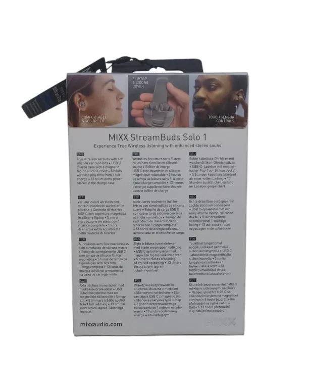 SŁUCHAWKI BLUETOOTH MIXX STREAM BUDS SOLO 1