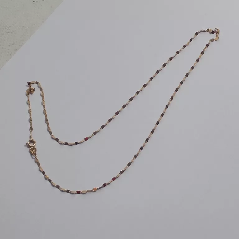 PIĘKNY ZLOTY ŁAŃCUSZEK 1,45G 585 44CM