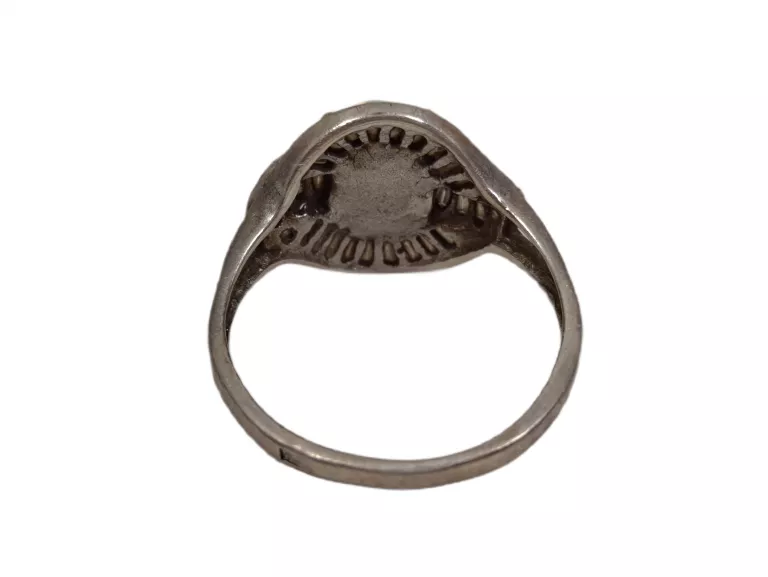 POKAŹNY SREBRNY PIERŚCIONEK Z OPALEM 925 5,14G