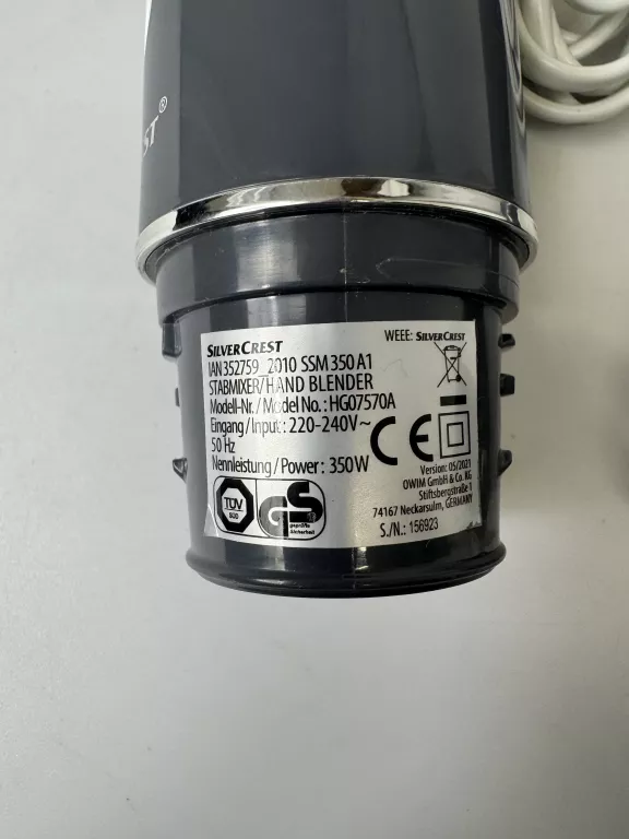 BLENDER RECZNY SILVERCREST HG07570A 350W