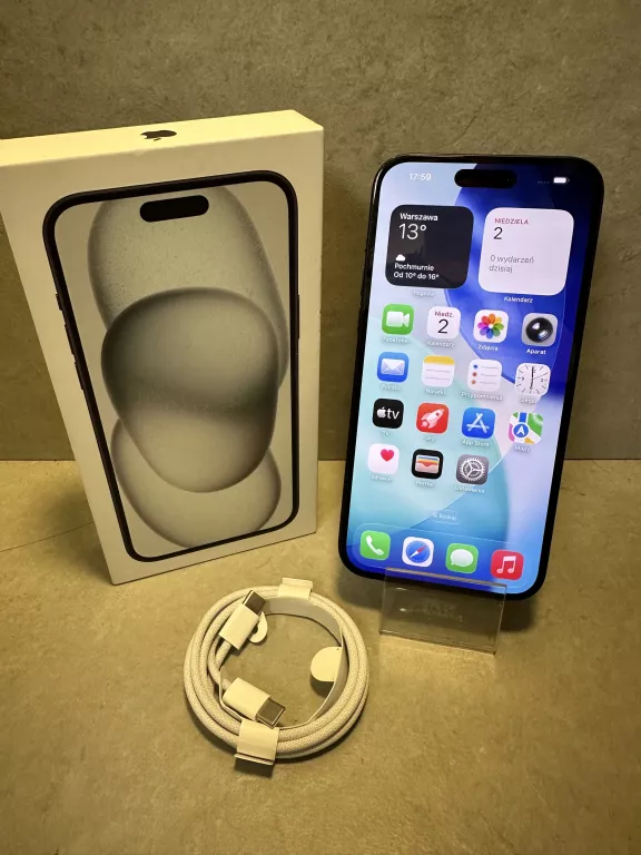 TELEFON IPHONE 15 PLUS 256GB 100% *BEZ RAT*GWARANCJA!