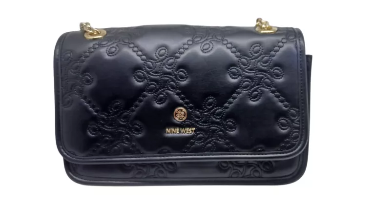 TOREBKA CZARNA PIKOWANA NINE WEST CZARNA DUŻA