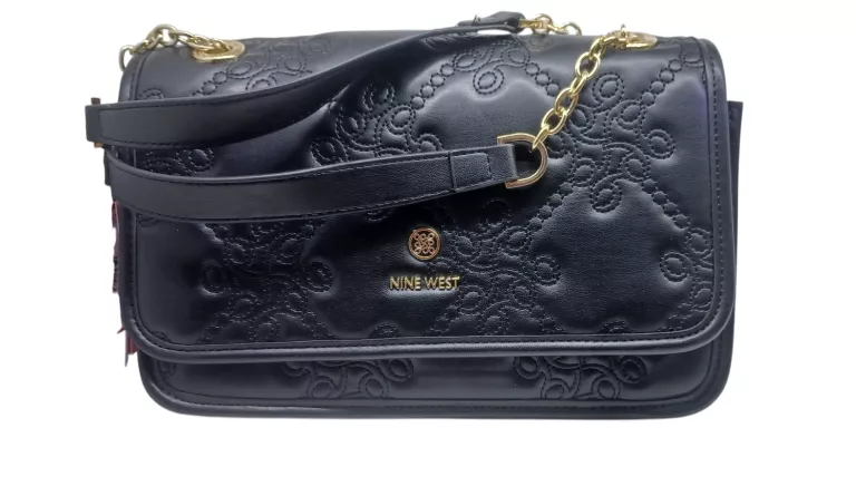 TOREBKA CZARNA PIKOWANA NINE WEST CZARNA DUŻA