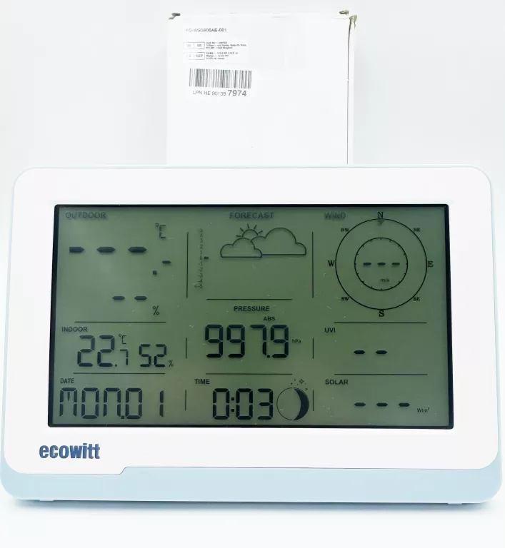 STACJA POGODOWA ECOWITT WS3800