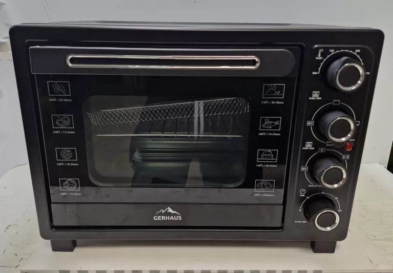 PIEKARNIK ELEKTRYCZNY 45L 2000W TERMOOBIEG ROŻNO GRILL SUSZARKA DO GRZYBÓW