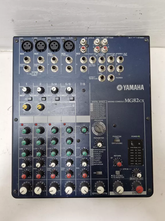 YAMAHA MG 82 CX MIKSER Z EFEKTEM + OKABLOWANIE