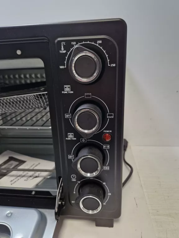 PIEKARNIK ELEKTRYCZNY 45L 2000W TERMOOBIEG ROŻNO GRILL SUSZARKA DO GRZYBÓW