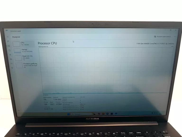 LAPTOP ASUS VIVOBOOK 15 INTEL CORE I5-1135G7 24GB SSD 512GB 15.6 WINDOWS 1