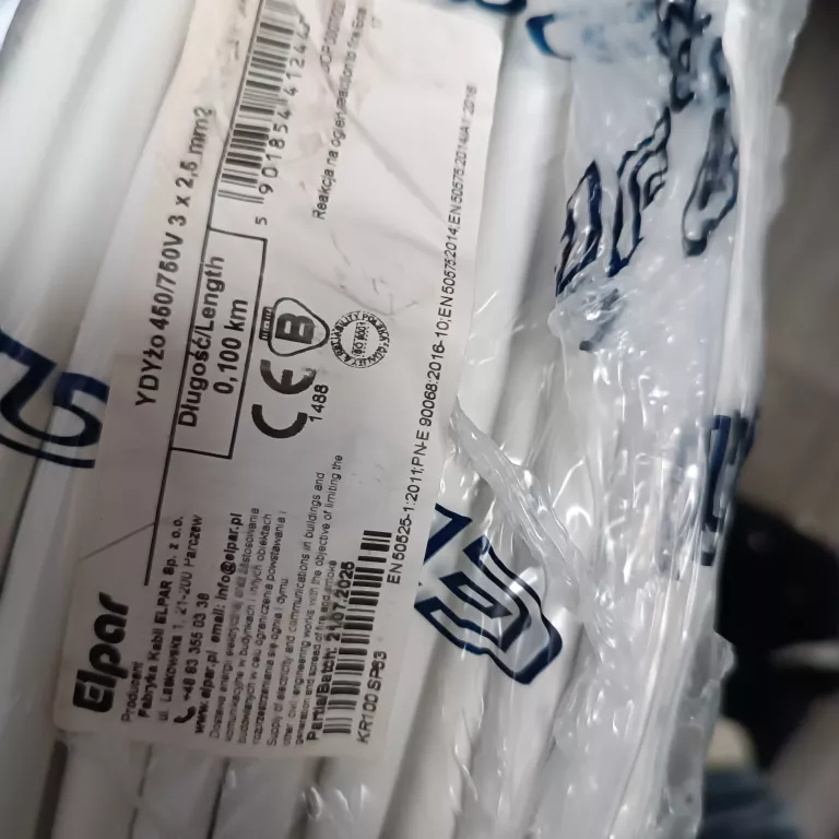 PRZEWÓD ELPAR 3X2.5 100M OKRĄGŁY