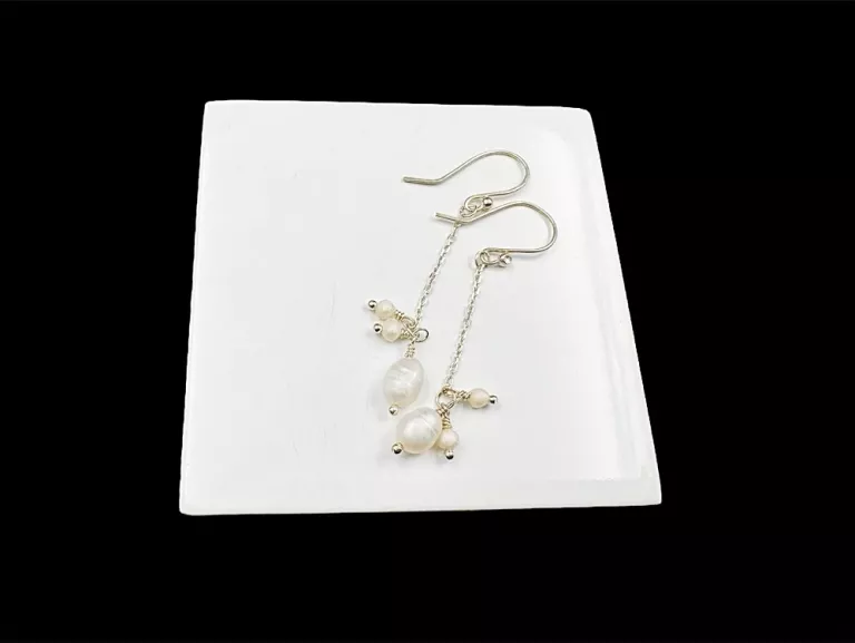 PIĘKNE SREBRNE KOLCZYKI PR. 925 W. 1,12G