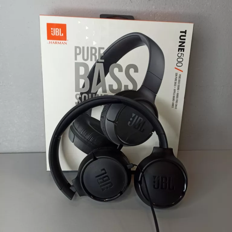 SŁUCHAWKI PRZEWODOWE NAUSZNE JBL TUNE 500 / KOMPLET