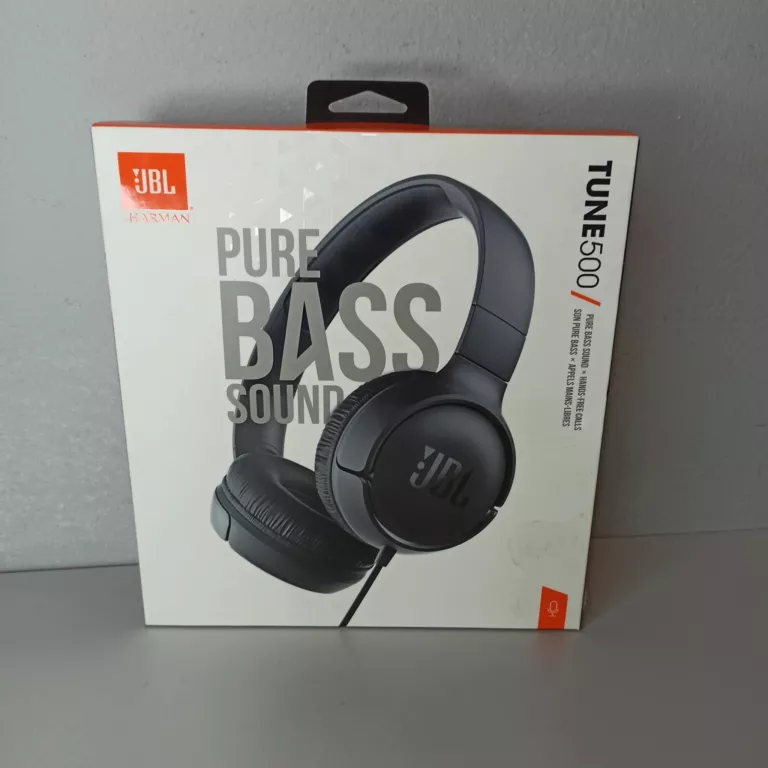 SŁUCHAWKI PRZEWODOWE NAUSZNE JBL TUNE 500 / KOMPLET