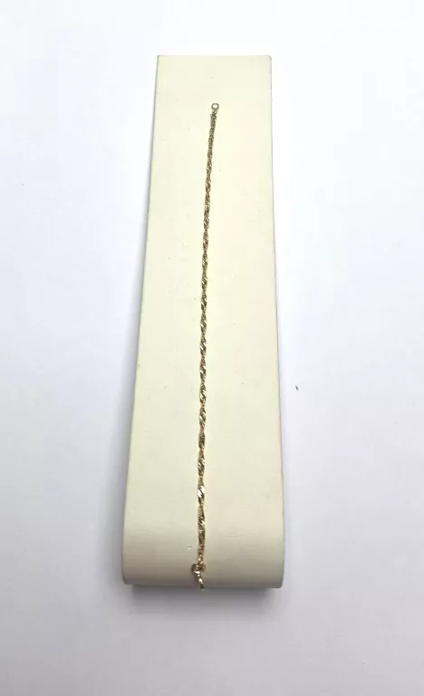 ZŁOTA  BRANSOLETKA [ 1,34G 585 18CM]