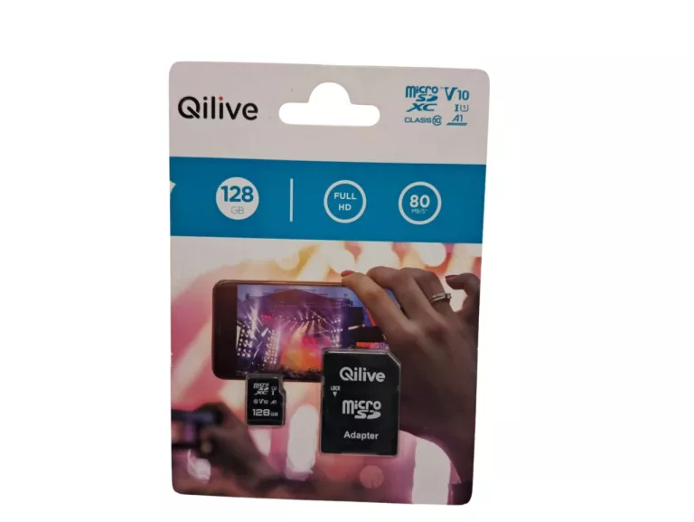 KARTA SD Z ADAPTEREM QILIVE 128 GB 80MB/S