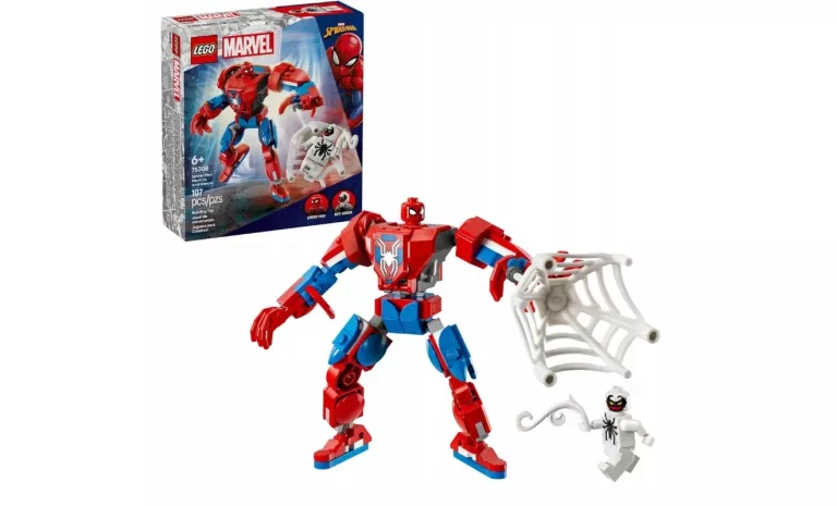 LEGO SUPER HEROES MARVEL 76308 MECH SPIDER-MANA KONTRA ANTI-VENOM 2 FIGURK