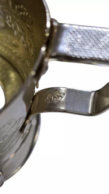 ZESTAW 6 PODSTAKANNIKÓW ZSRR H3M, MOTYW ŻUBRA, LATA 50.