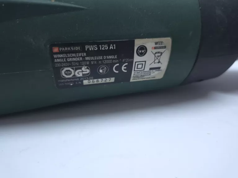 SZLIFIERKA PARKSIDE PWS 125 A1