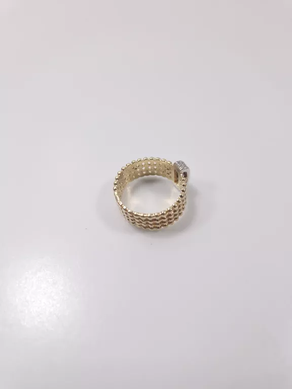 CIEKAWY ZŁOTY PIERŚCIONEK P585 4,55G R12