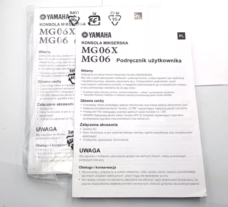 YAMAHA MG06X MIKSER ANALOGOWY Z PUDEŁKIEM