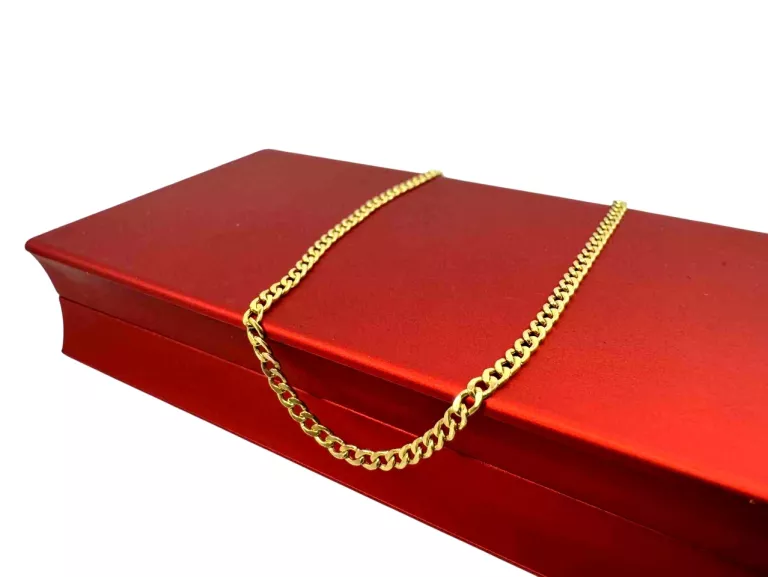 ZŁOTY ŁANCUSZEK PANCERKA PR:585 W:2.40 R:49CM