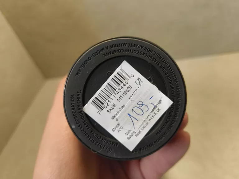 KUBEK TERMICZNY STARBUCKS CZARNO ZIELONY 354 ML