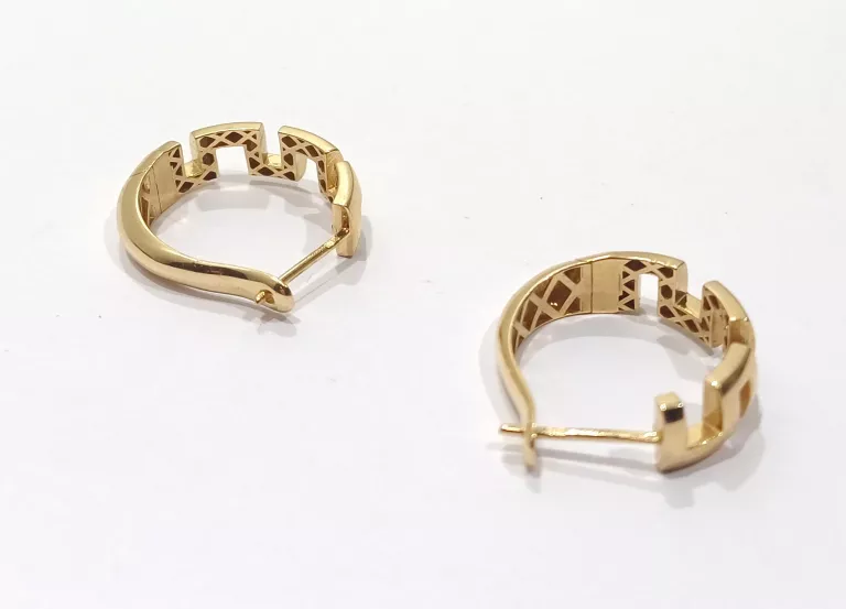 WYRÓB JUBILERSKI UŻYWANY ZŁOTE KOLCZYKI 585 5,55G